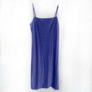Periwinkle Shimmer Spaghetti Strap Mini Dress for Night Out